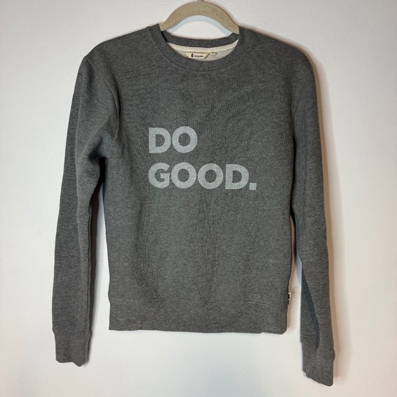 Cotopaxi Do Good Gray Pullover Fleece Lined Crew Sweatshirt - Picture 1 of 4